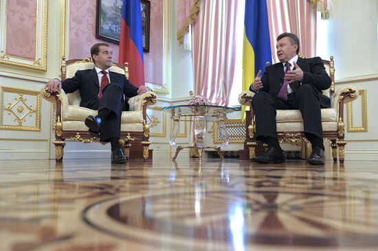 Dmitry Medvedev visits Ukraine