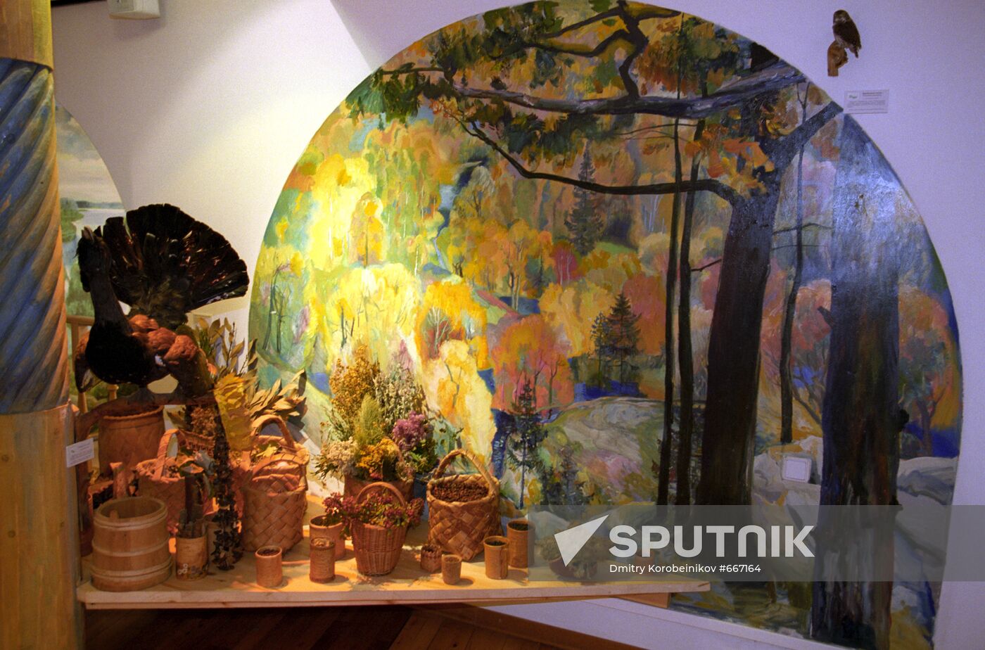 At exhibition "Symbol of Russian Forest"