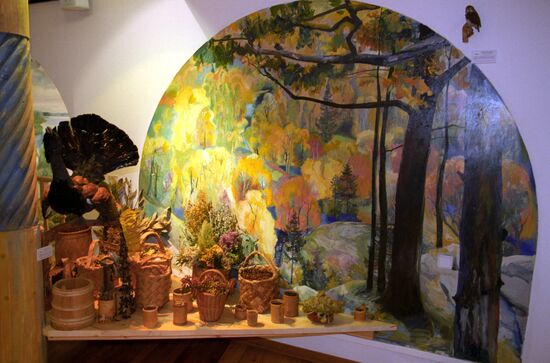At exhibition "Symbol of Russian Forest"