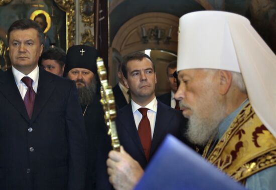 Dmitry Medvedev visits Ukraine