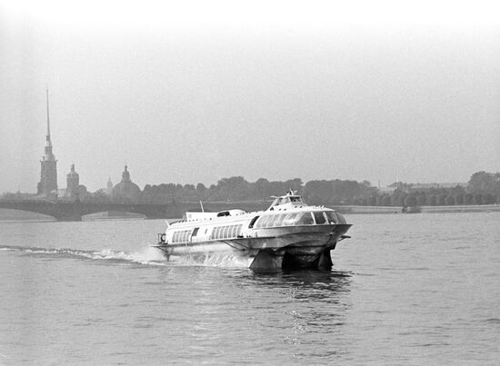 Vessel on Neva River