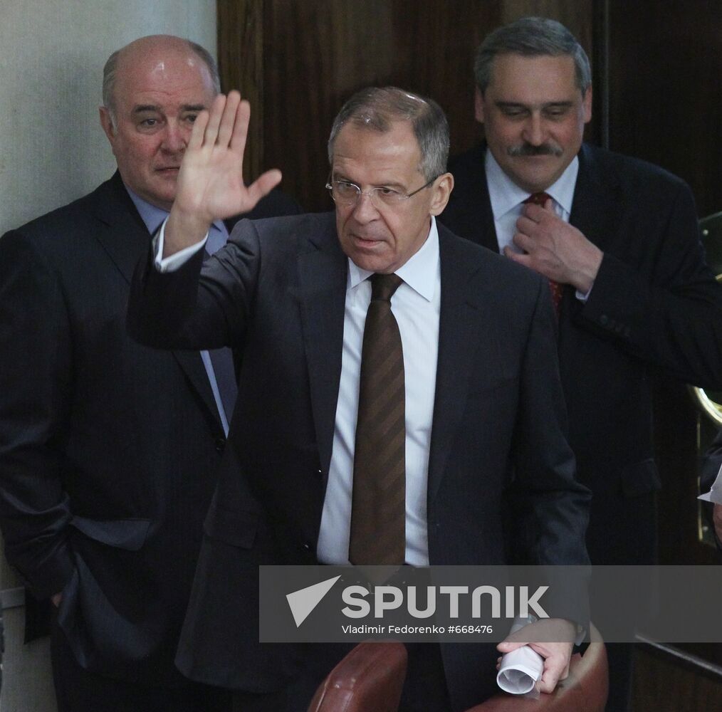 Grigory Karasin, sergei lavrov, Andrei Nesterenko