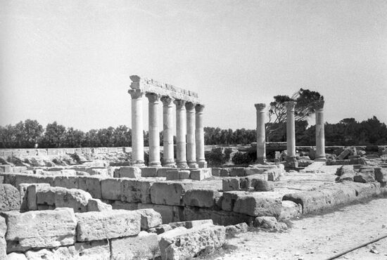 Ruins of the ancient city of Sabratha