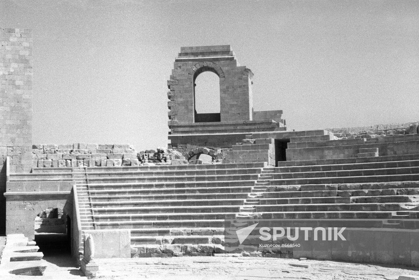 Ruins of the ancient city of Sabratha