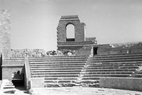 Ruins of the ancient city of Sabratha