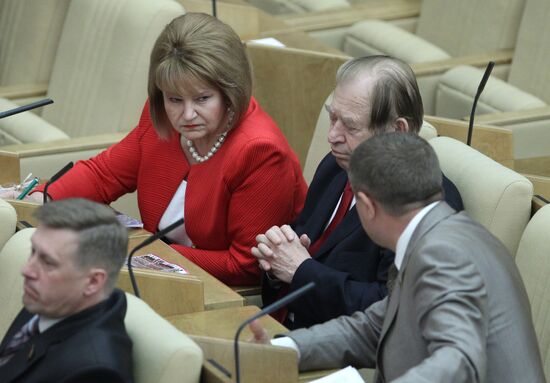 Nina Ostanina, Vasily Starodubtsev and Nikolai Kolomeitsev