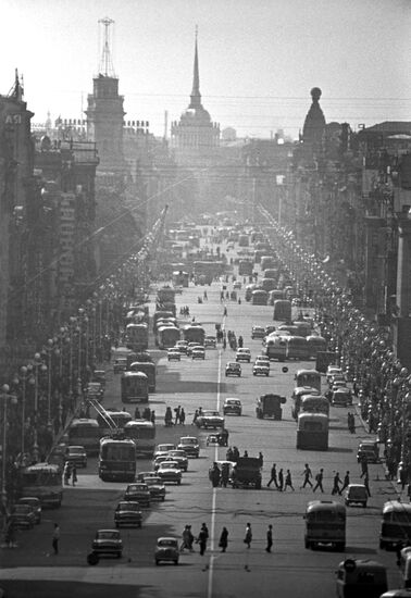 Nevsky Avenue in Leningrad