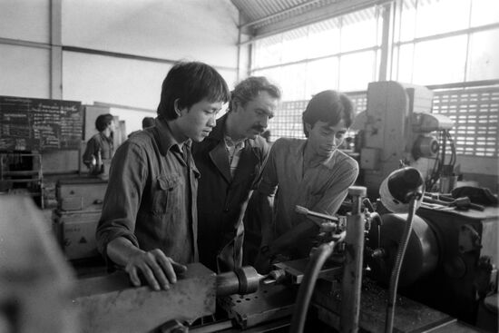 Auto service center in Laos