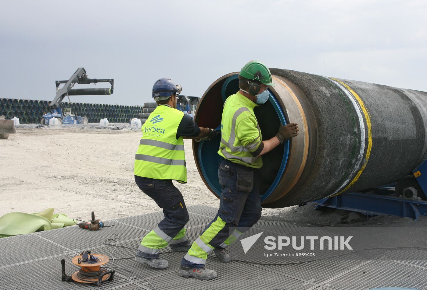 Construction of Nord Stream pipeline