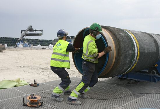 Construction of Nord Stream pipeline