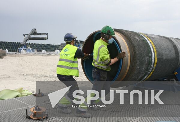 Construction of Nord Stream pipeline