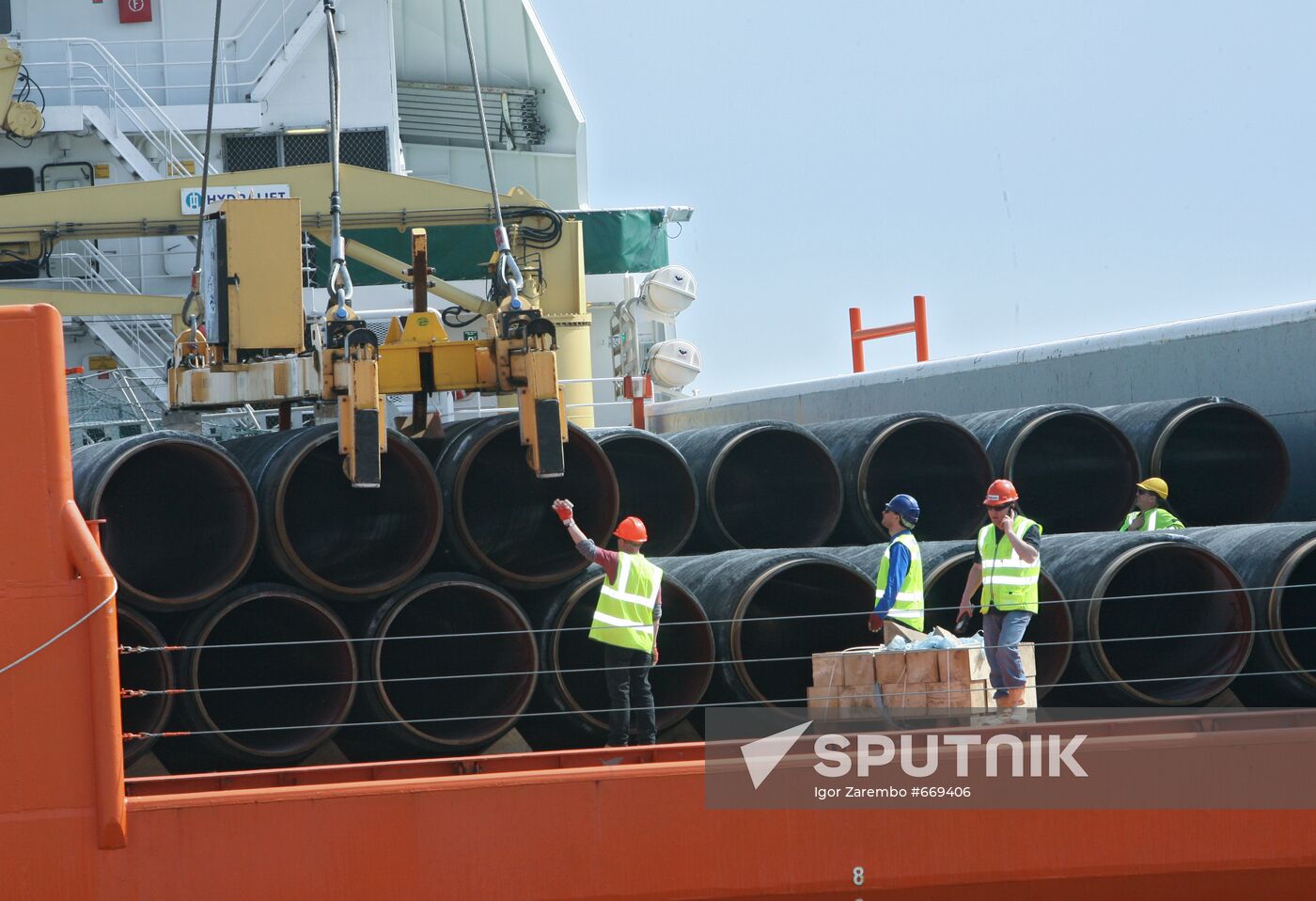 Construction of Nord Stream pipeline