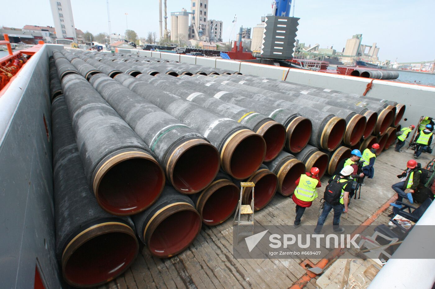 Construction of Nord Stream pipeline