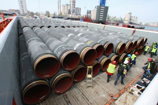 Construction of Nord Stream pipeline