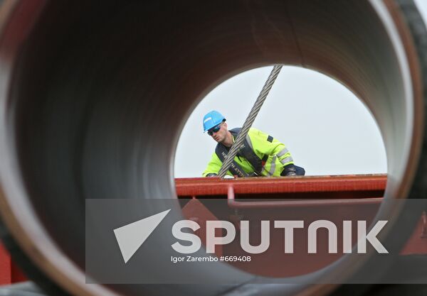 Construction of Nord Stream pipeline