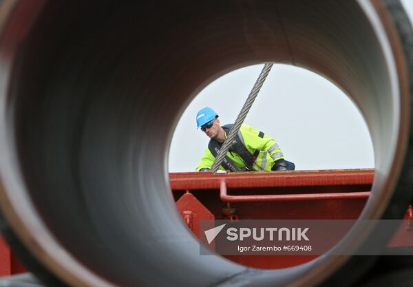 Construction of Nord Stream pipeline