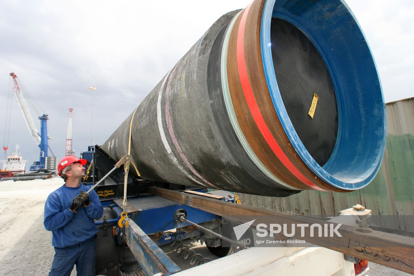Construction of Nord Stream pipeline