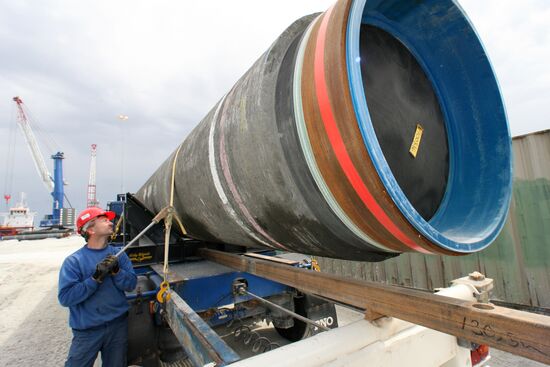 Construction of Nord Stream pipeline