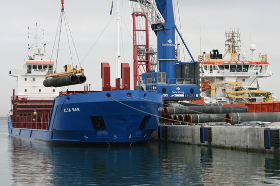 Construction of Nord Stream pipeline