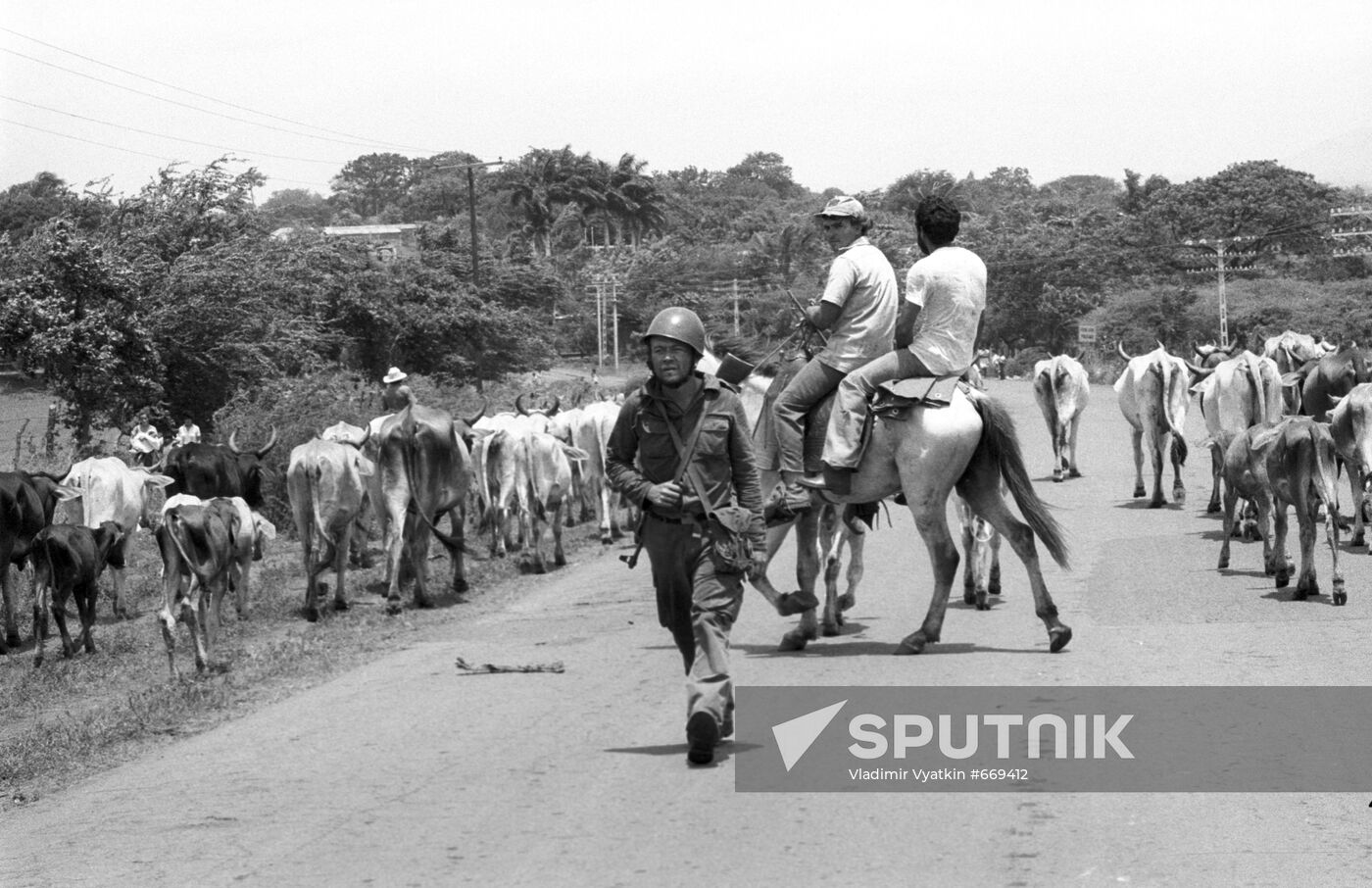 Combat zone in Nicaragua