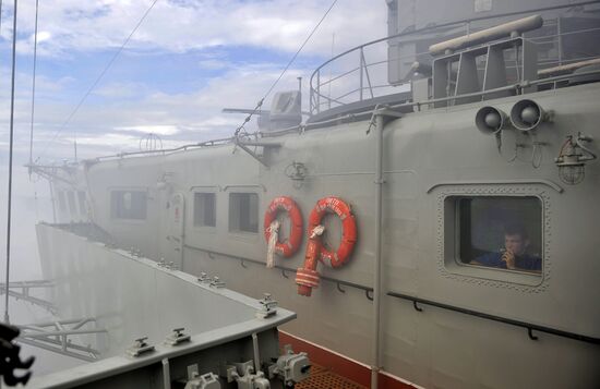 Long-distance voyage of Pyotr Veliky nuclear-powered cruiser