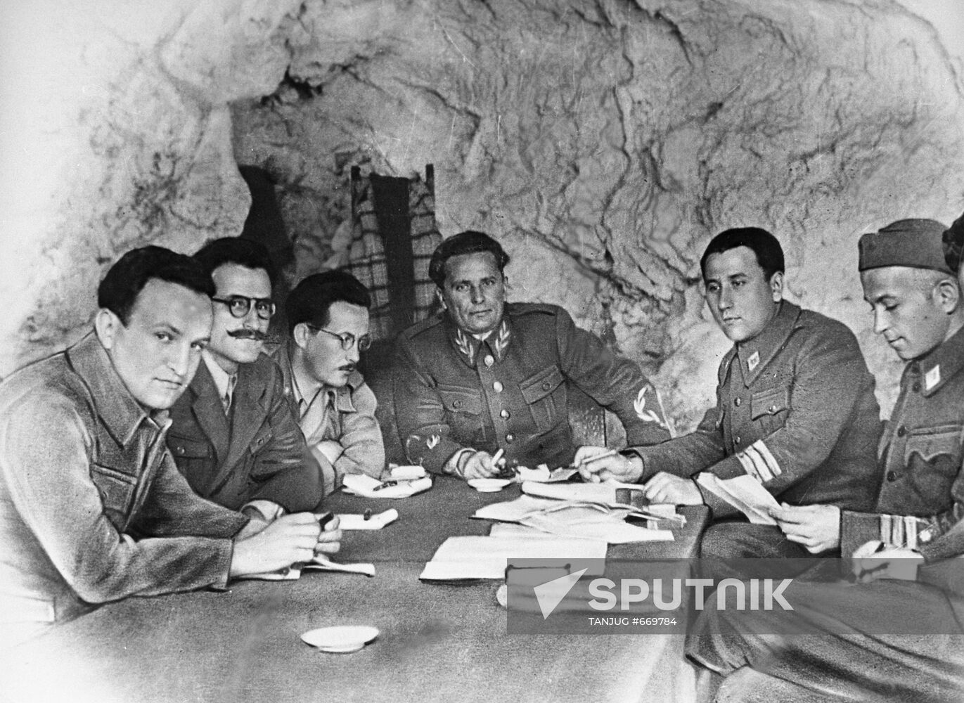 Josip Broz Tito on island of Vis