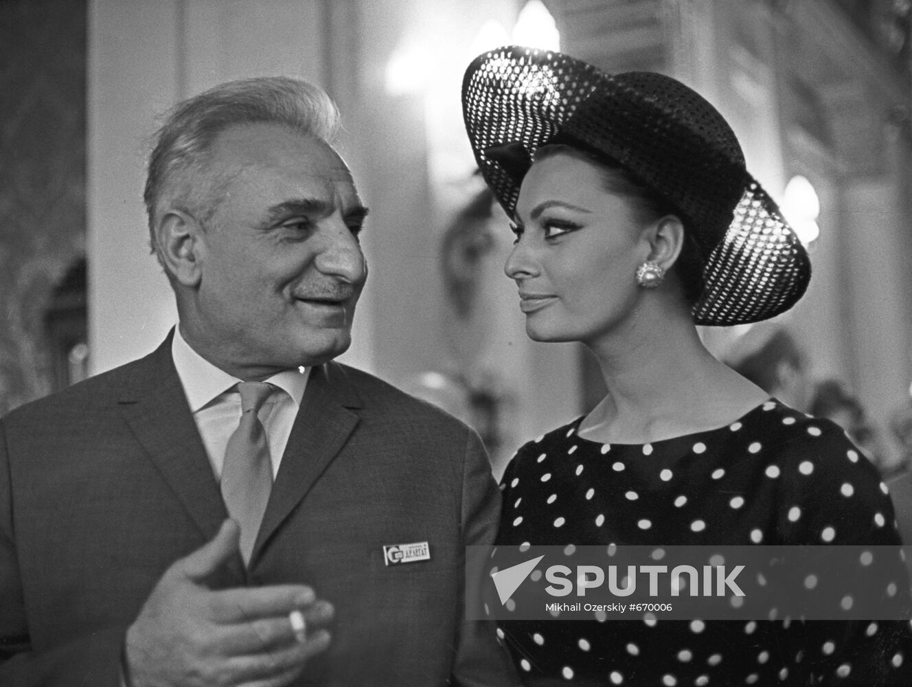 Sophia Loren and Sergo Zakariadze