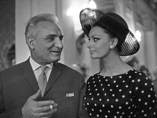 Sophia Loren and Sergo Zakariadze