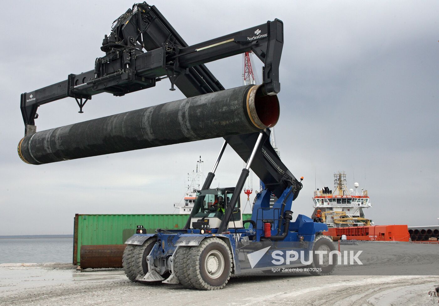 Construction of Nord Stream pipeline