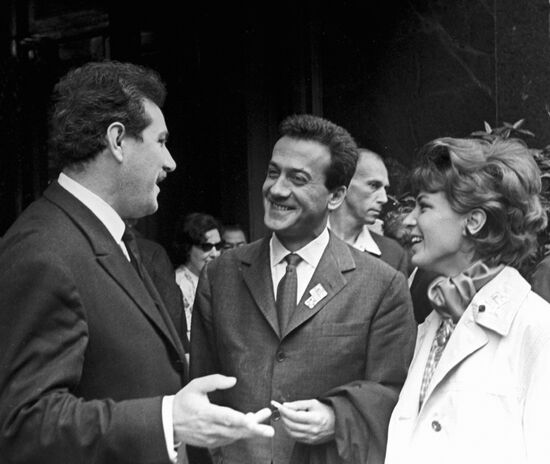 Grigory Chukhrai, Alekos Alexandrakis and Aliki Georgouli