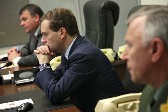 Dmitry Medvedev visits Moscow Military District headquarters