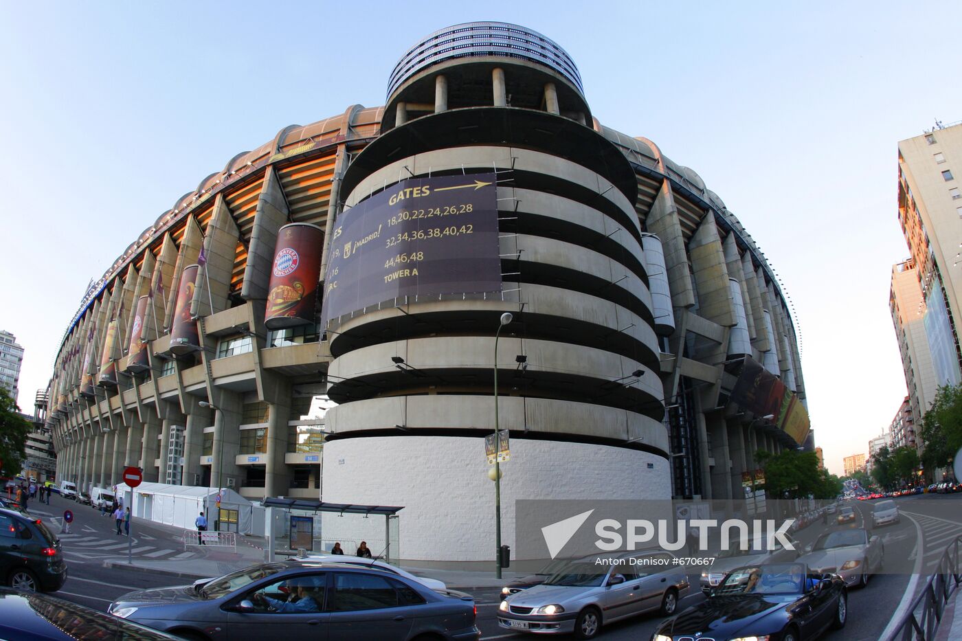 Santiago Bernabeu Stadium in Madrid