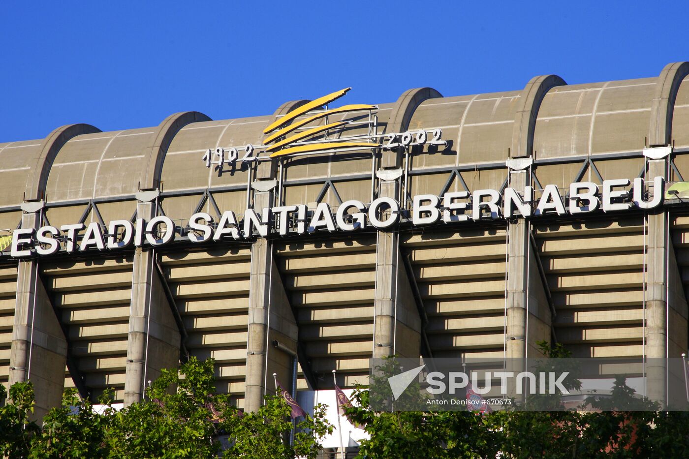 Santiago Bernabeu Stadium in Madrid, Spain