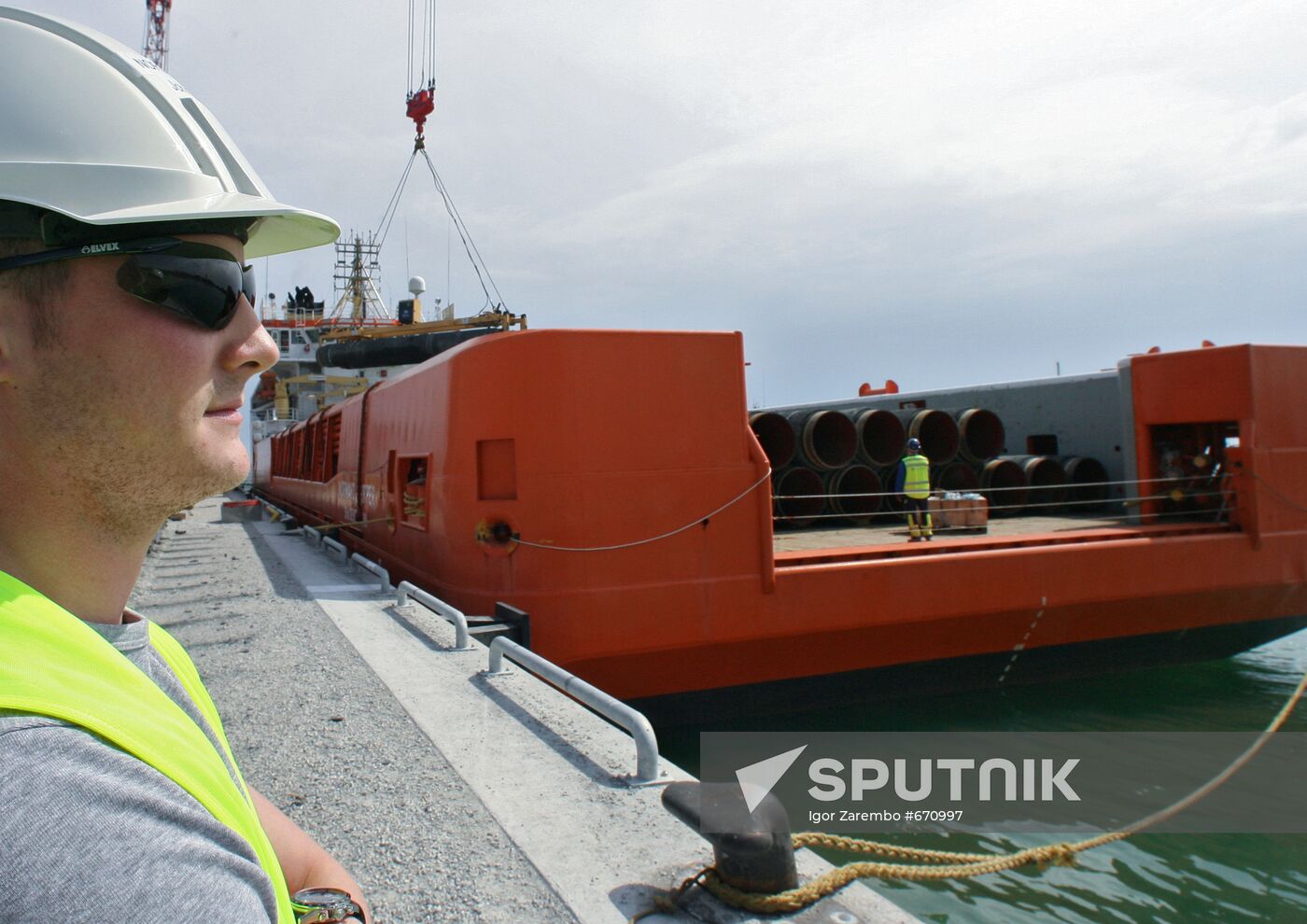 Construction of Nord Stream pipeline