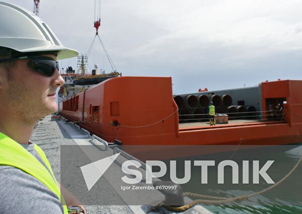 Construction of Nord Stream pipeline