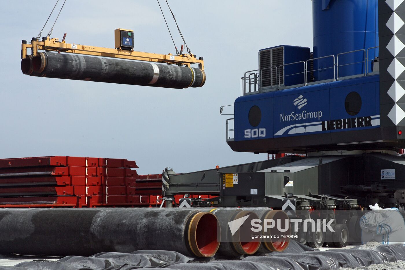 Construction of Nord Stream pipeline