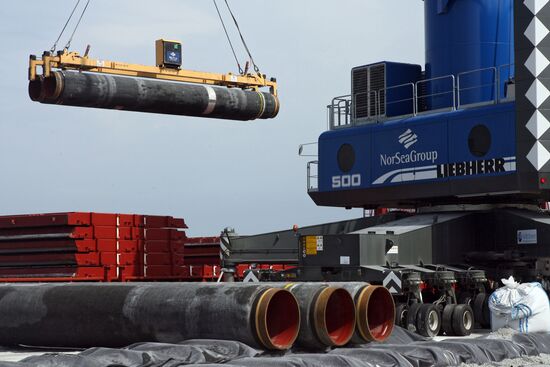 Construction of Nord Stream pipeline