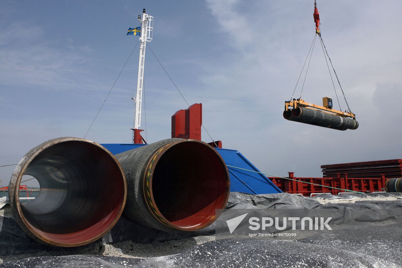 Construction of Nord Stream pipeline