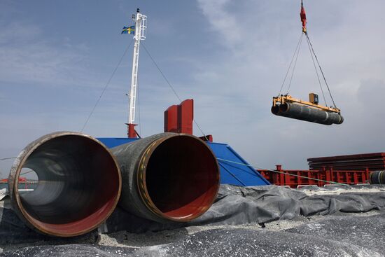 Construction of Nord Stream pipeline