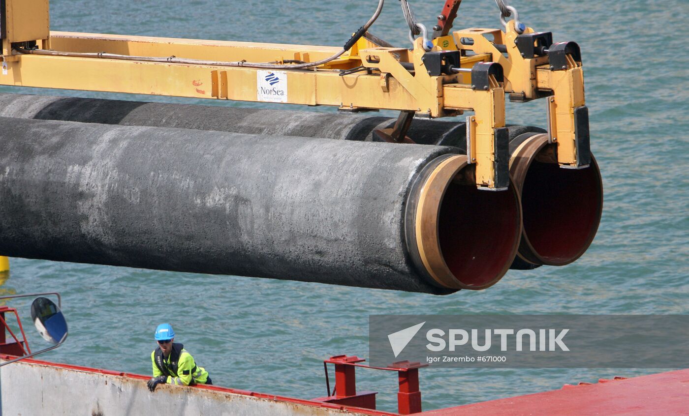 Construction of Nord Stream pipeline