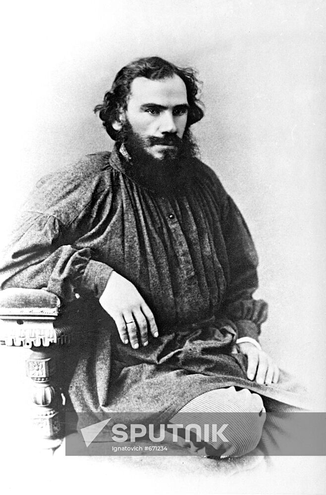 L.N.Tolstoy when working on War and Peace