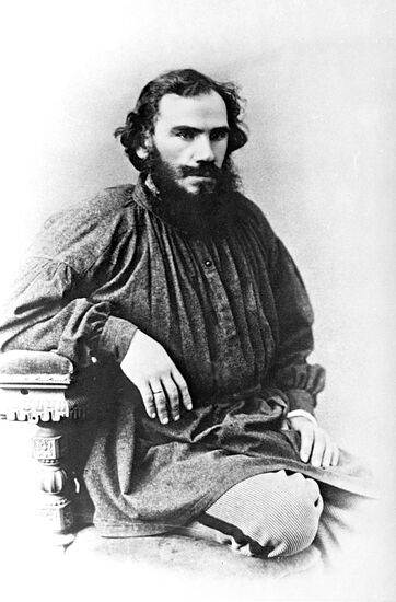 L.N.Tolstoy when working on War and Peace