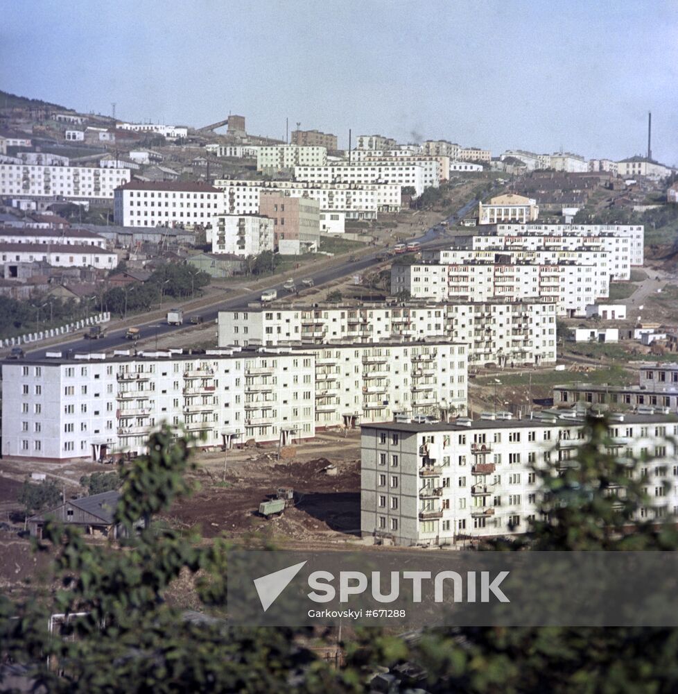 Residential district in Petrovaplovsk-Kamchatsky