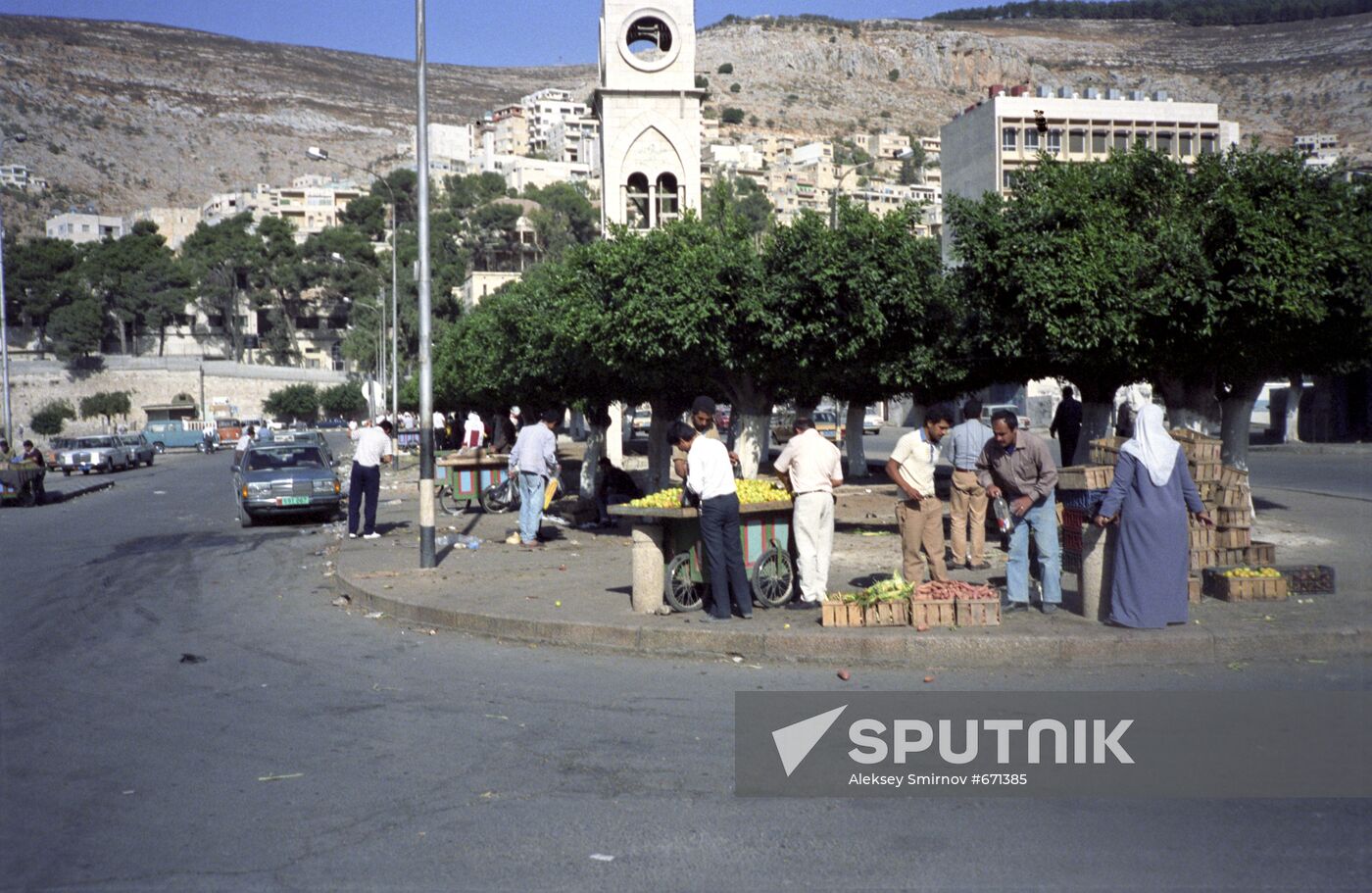 Center of Palestinian city of Nablus