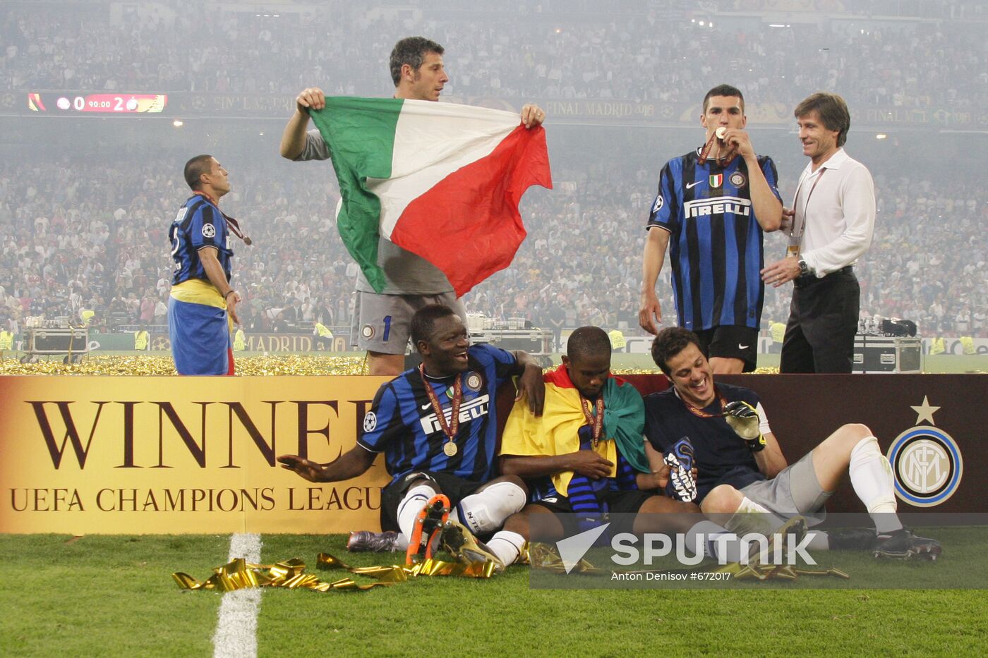 Football. UEFA Champions League 09/10. Bayern vs. Internazionale