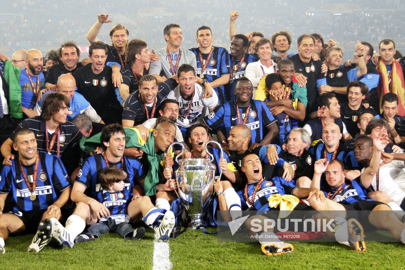 Football. UEFA Champions League 09/10. Bayern vs. Internazionale