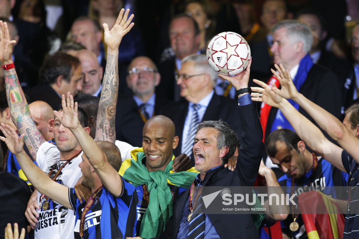 Football. UEFA Champions League 09/10. Bayern vs. Internazionale