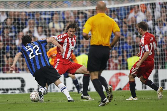Football. UEFA Champions League 09/10. Bayern vs. Internazionale