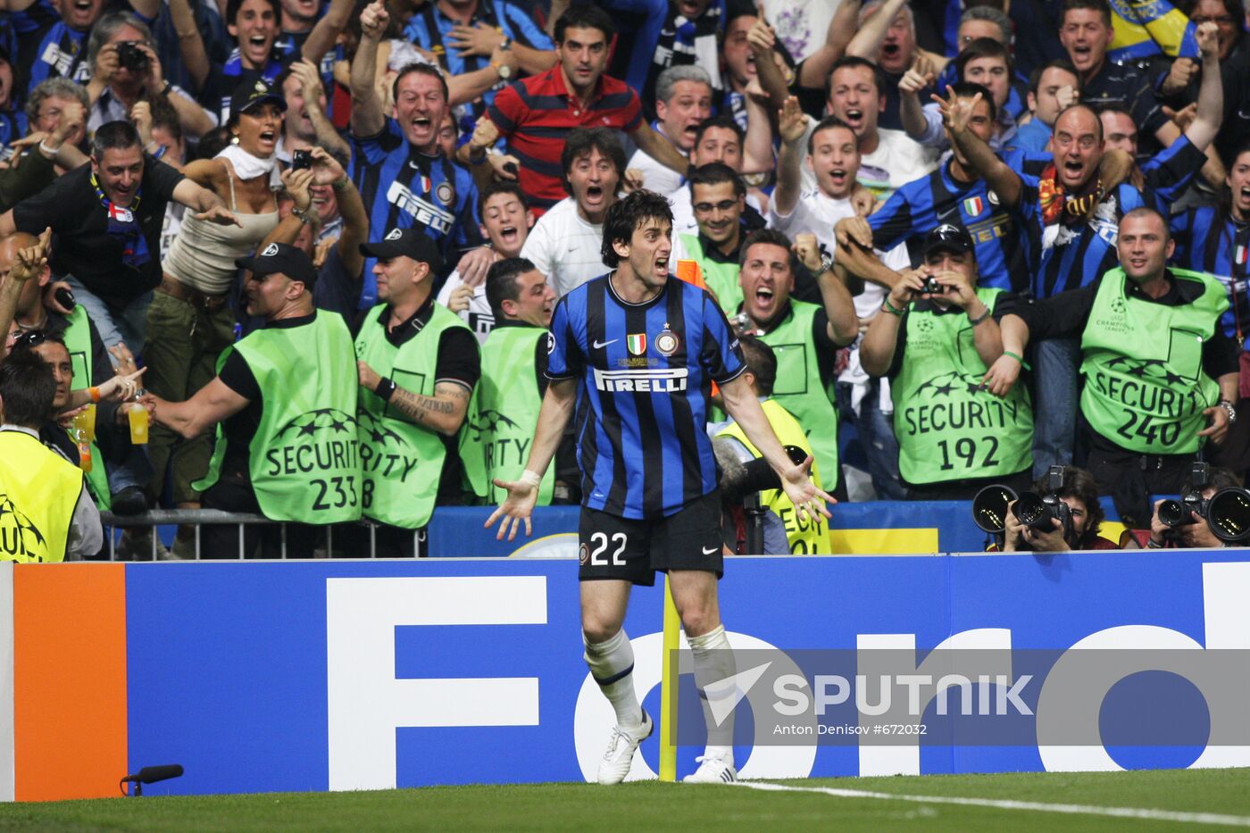 Football. UEFA Champions League 09/10. Bayern vs. Internazionale