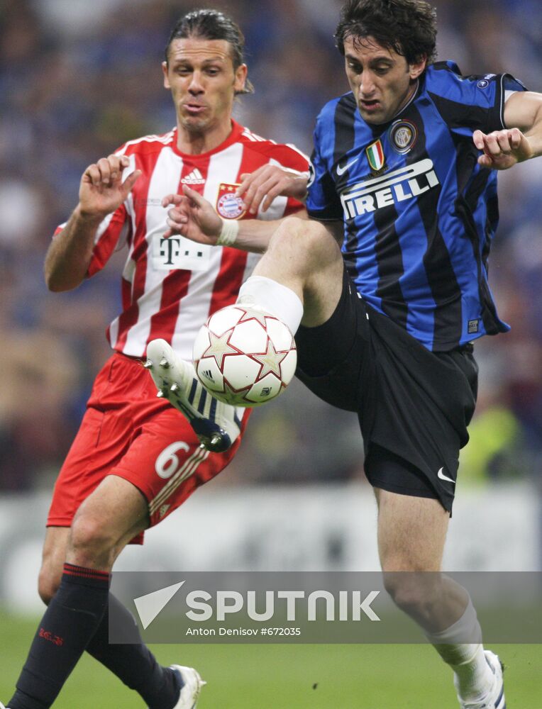 Football. UEFA Champions League 09/10. Bayern vs. Internazionale